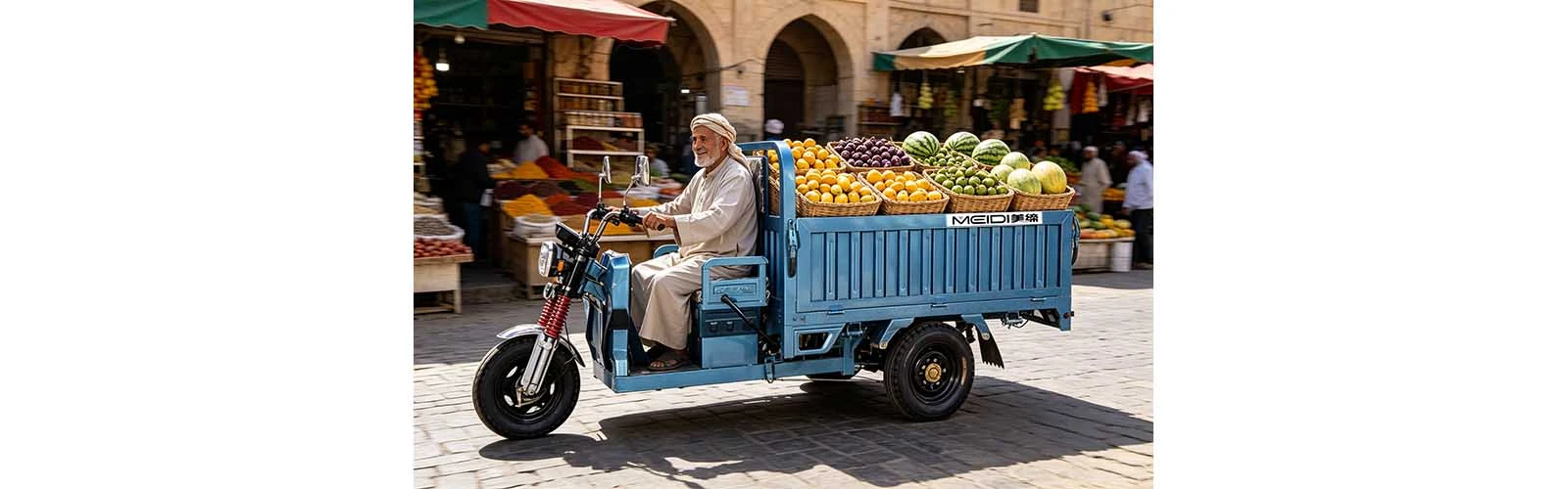 60v/72v 1500w cargo electric tricycle
