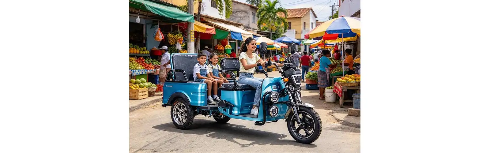 Foldable Electric Tricycle for Cargo and Passenger
