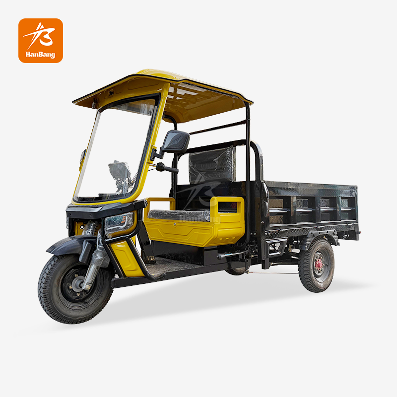 Electric Cargo 3 Wheeler with Simple Cabin