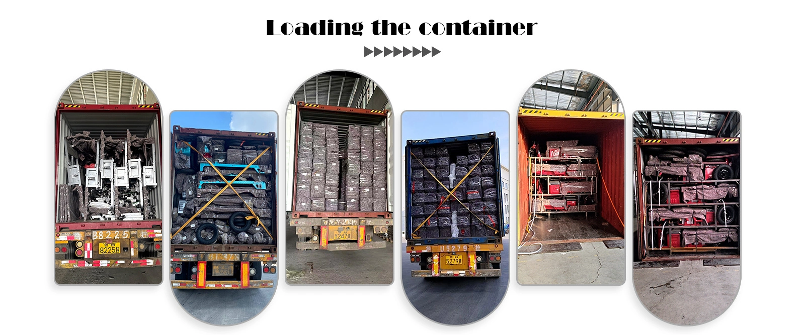 Loading the container Loading the container