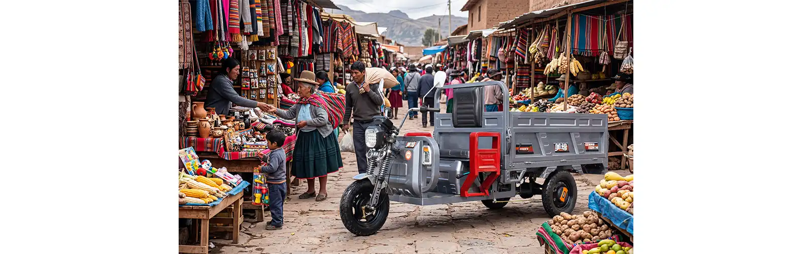 E-Tricycle for Cargo 3 Wheeler