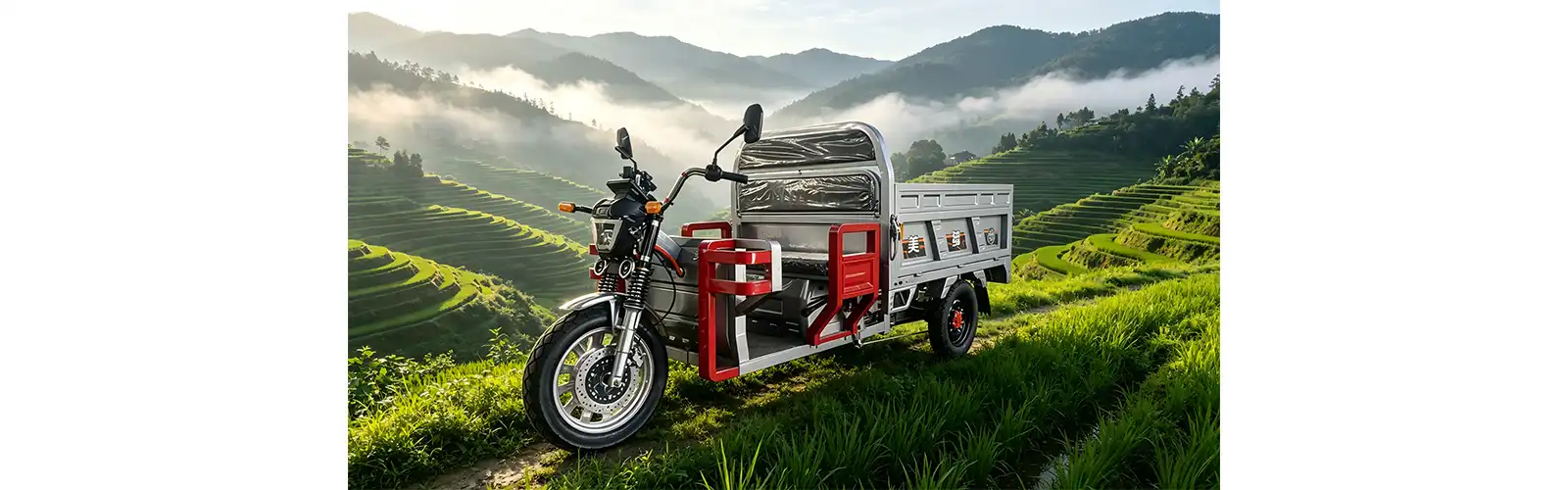 EEC Creative Design Electric Cargo Tricycle with Folding Seat