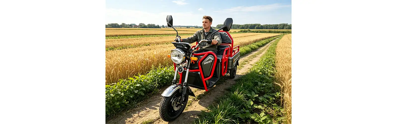EEC Electric Three Wheeler Cargo Tricycle Motorcycle