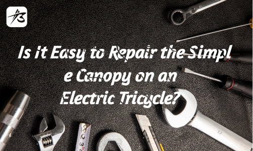 Is It Easy to Repair the Simple Canopy on an Electric Tricycle?